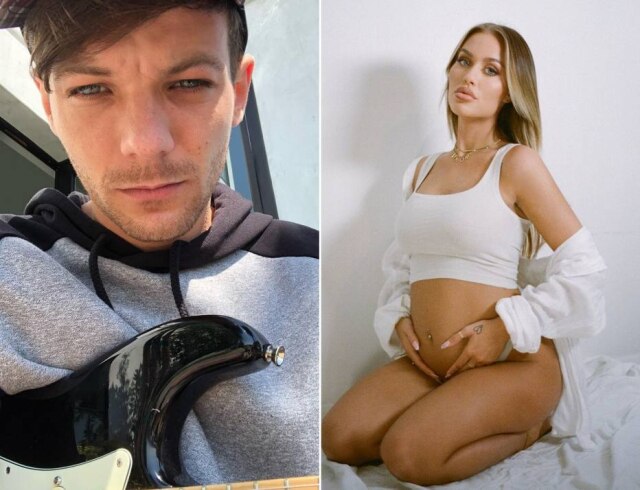 Instagram/@louist91 e @lottietomlinson Lottie Tomlinson anunciou a gravidez nesta sexta-feira, 11