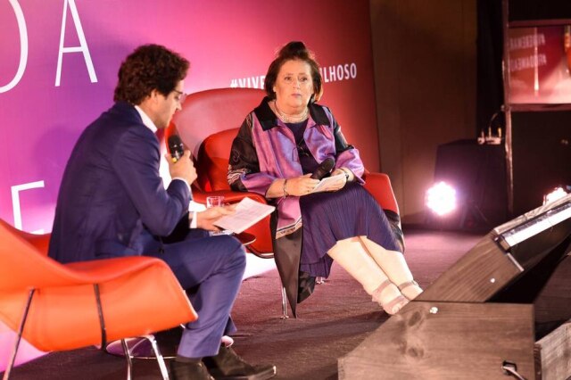 Divulgação Carlos Jeiressati Filho, diretor executivo do Iguatemi, entrevistou a editora internacional da Vogue Suzy Menkes