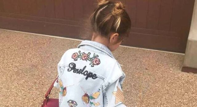Reprodução/Instagram Penelope Disick, de 4 anos, usou jaqueta de patches Iorane