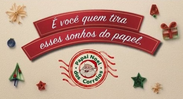 Reprodução/Youtube Campanha Papai Noel dos Correios 2018.