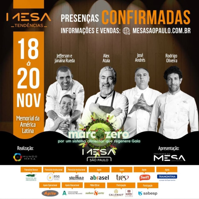 Prazeres da Mesa Congresso em SP reúne chefs para debater o futuro e sustentabilidade
