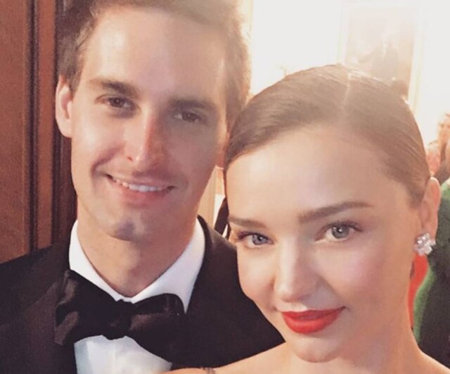 Reprodução/Instagram Miranda Kerr planeja o casamento com Evan Spiegel.