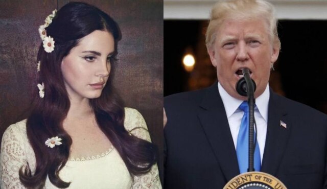Polydor/Interscope Records | Alex Brandon/AP Lana Del Rey fez duras críticas a Donald Trump, que completou seis meses na presidência dos Estados Unidos