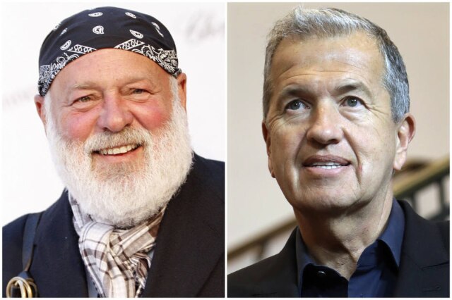 Matt Sayles, Michael Sohn/AP Os fotógrafos Bruce Weber (e) e Mario Testino são acusados de assédio sexual por vários modelos, publicou no sábado, 13, o jornal The New York Times.