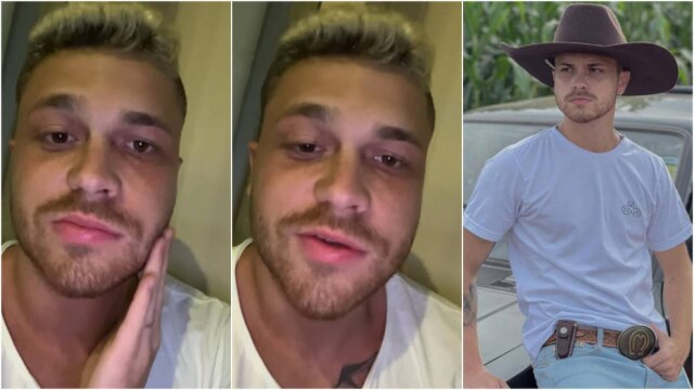 Instagram/@ogustavotubarao Gustavo Tubarão deixou seus fãs bastante preocupados ao publicar um vídeo no Instagram revelando que está sofrendo de paralisia de Bell.