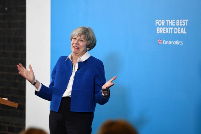 REUTERS/Leon Neal Primeira-ministra britânica, Theresa May