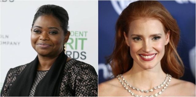Danny Moloshok/Reuters e Matt Sayles/Invision AP As atrizes Octavia Spender e Jessica Chastain