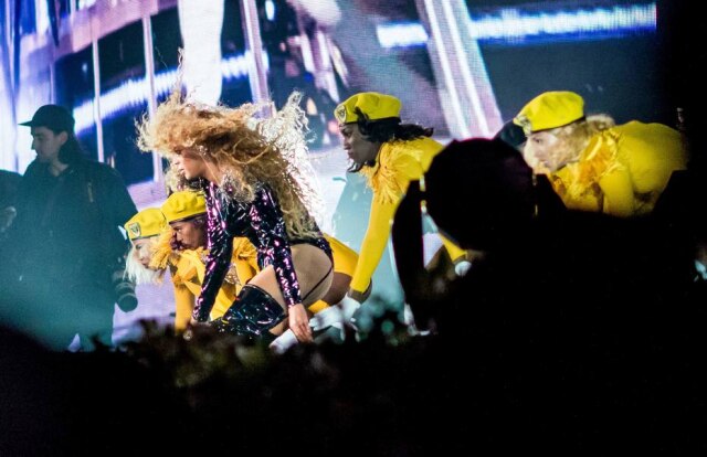 Kyle Grillot/ AFP Beyoncé durante apresentação no Coachella