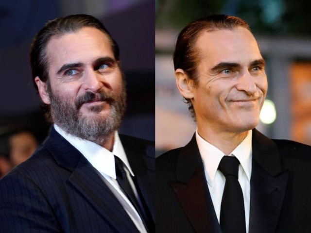 Luke MacGregor | Mario Anzouni/ Reuters Joaquin Phoenix em outubro de 2017 e depois em setembro de 2018