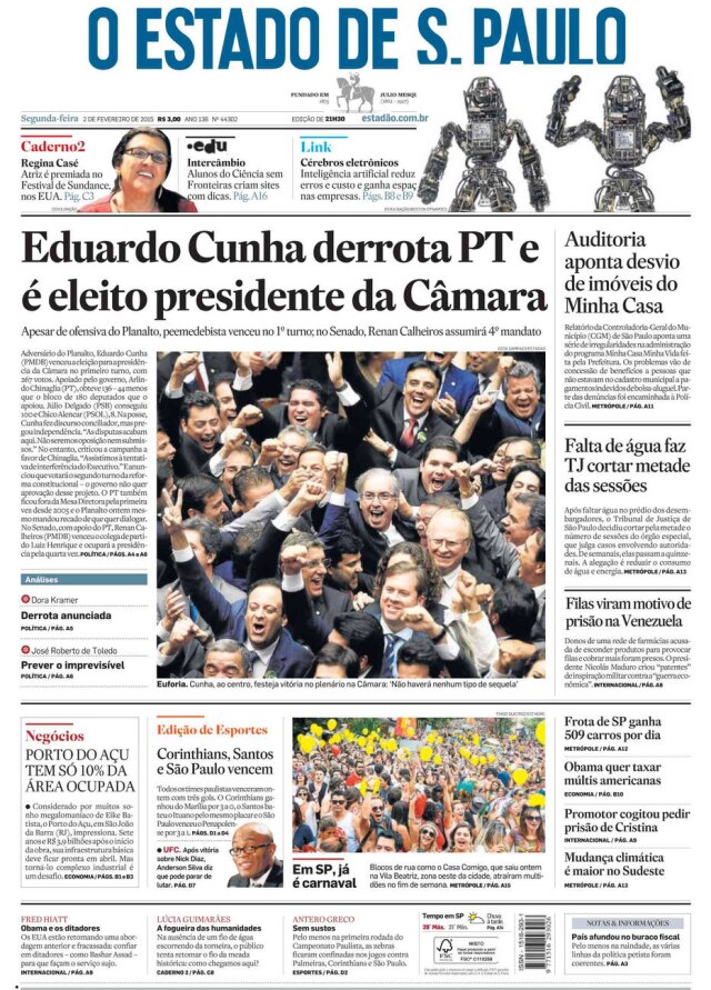 Acervo/Estadão > Estadão - 02/02/2015