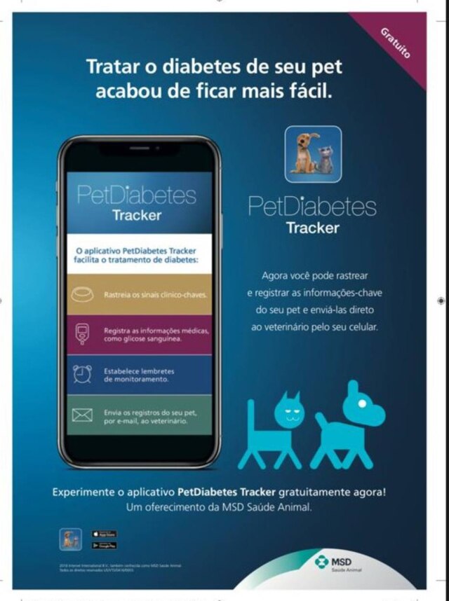 MSD Saúde Animal Aplicativo ajuda a monitorar curva glicêmica de pets