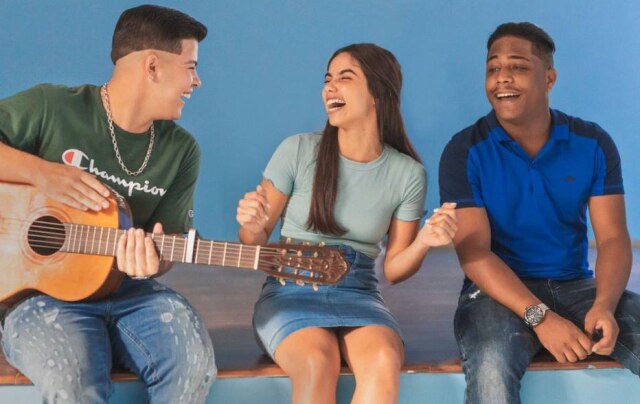 Vanessa Bumbeers/ Netflix Protagonistas Jottapê, Bruna Mascarenhas e Christian Malheiros