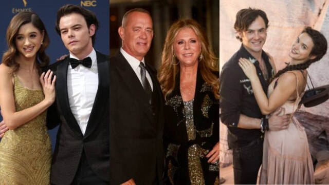 Kyle Grillot/REUTERS, Ringo Chiu/REUTERS e Raquel Cunha Natalia Dyer e Charlie Heaton, Rita Wilson e Tom Hanks e Bianca Bin e Sérgio Guizé são alguns dos casais que já viveram pares românticos na ficção.