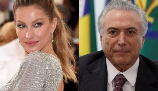 Dimitrios Kambouris/AFP | Ueslei Marcelino/REUTERS Modelo e presidente trocaram tuítes nos últimos dias