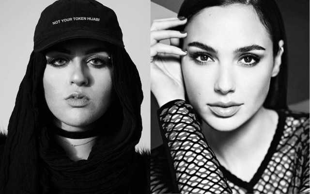 Instagram/ @amani e Instagram/ @gal_gadot A blogueira Amani Al-Khatahtbeh recusou o prêmio da Revlon por conta do recente contrato da marca com a atriz Gal Gadot