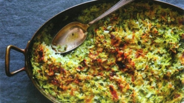 Divulgação Gratin de arroz com abobrinha da Julia Child