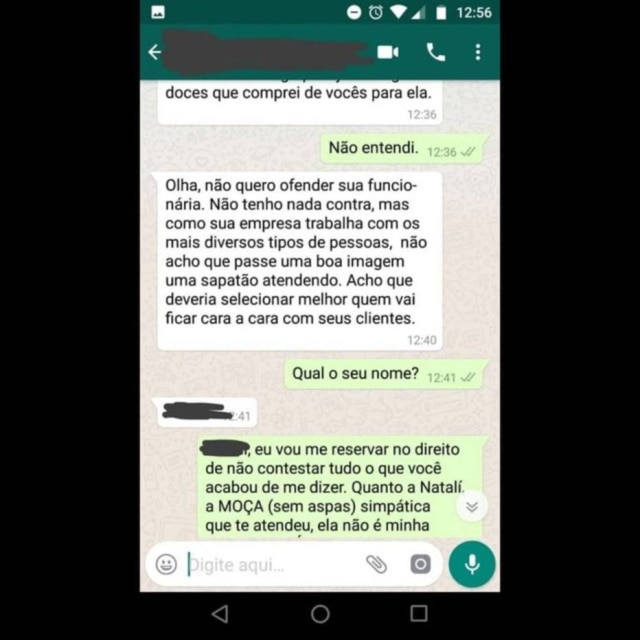 Facebook/brigadelandiadoces Conversa que Enayle teve com a cliente - parte 3.
