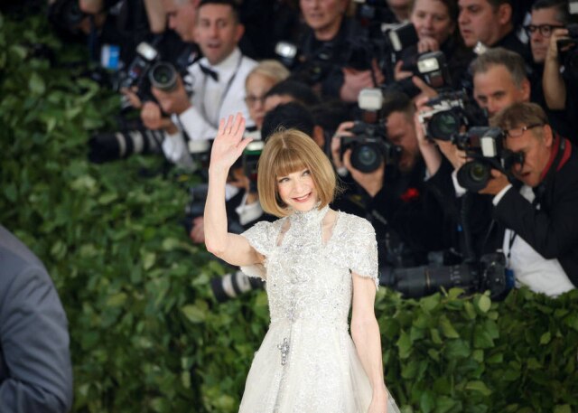 Brendan McDermid/REUTERS A editora da 'Vogue' norte-americana Anna Wintour, na chegada do Met Gala, em maio deste ano