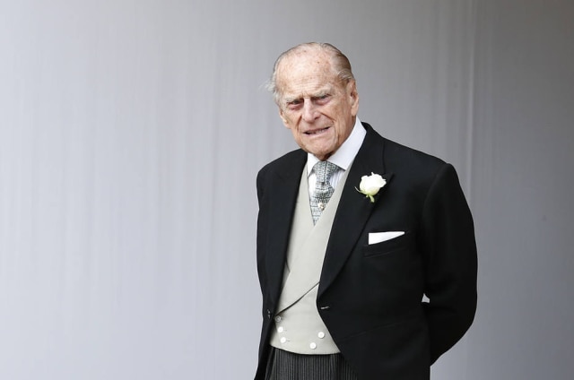 Alastair Grant/ AP Princípe Philip no casamento da princesa Eugenie