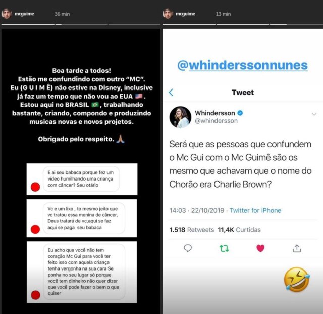 Mc Guime Posta Esclarecimento Apos Ser Confundido Com Mc Gui Emais Estadao