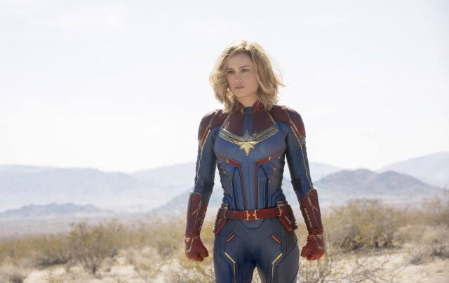 Chuck Zlotnick/Marvel Studios Brie Larson no papel de Capitã Marvel.