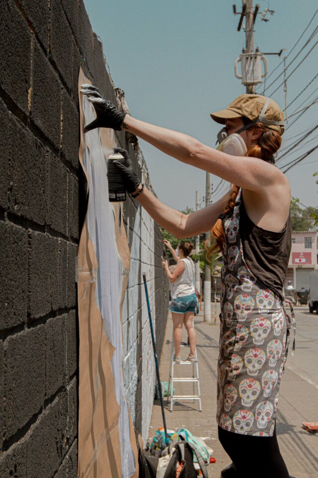 Matheus Sandes / Virada Sustentável O 100 Minas na Rua é um projeto que mistura grafite, representatividade feminina e a revitalização e valorização de bairros em São Paulo