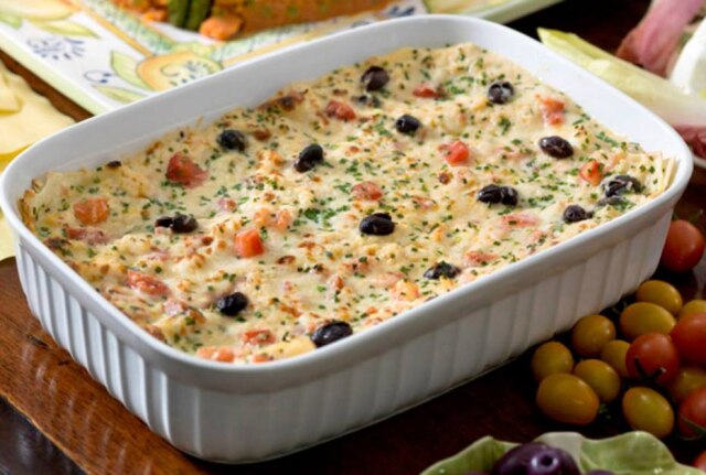 Vinheria Percussi Lasanha de bacalhau no menu da Vinheria Percussi