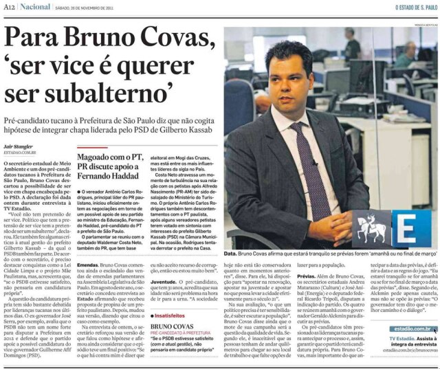 Acervo/Estadão >> Estadão - 26/11/2011