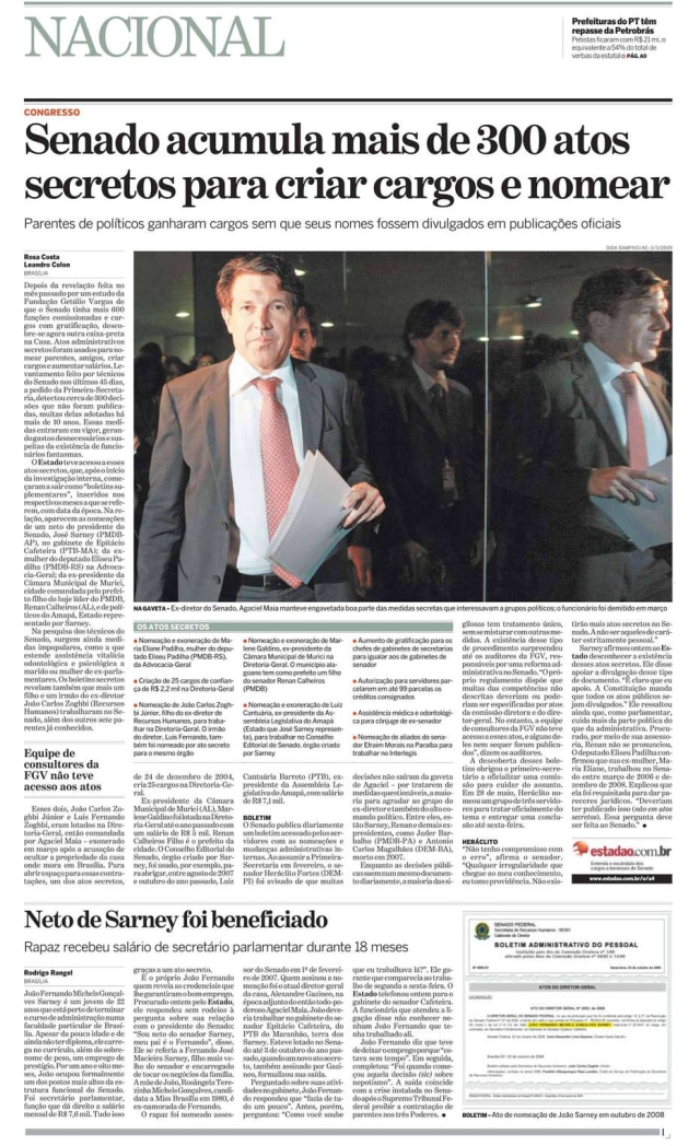 Acervo/Estadão > Estadão 10/6/2009