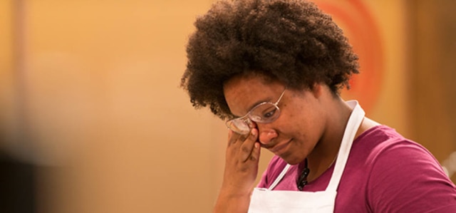 Reprodução/ Band A estudante Gleice foi eliminada pela segunda vez na atual temporada de Masterchef.