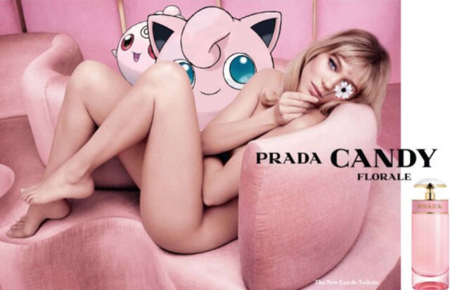 Reprodução/ Tumblr No Tumblr Pokemon&Fashion, um estilista canadense insere os bichinhos em anúncios de moda icônicos.