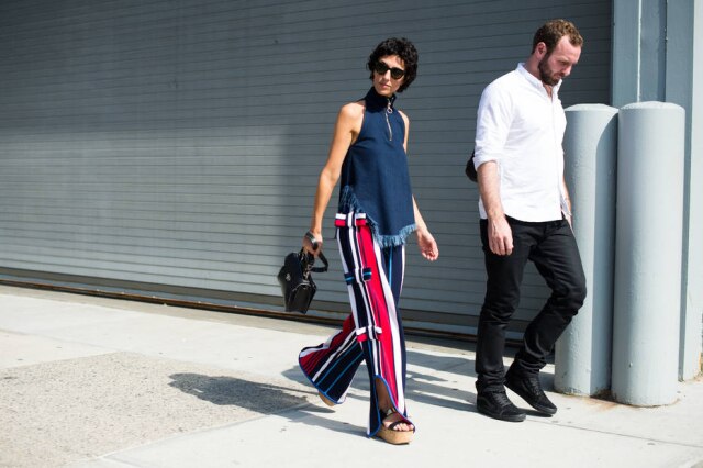 Marcy Swingle/The New York Times Yasmin Sewell, editora do portal Style.com no desfile da estilista Gabriela Hearst
