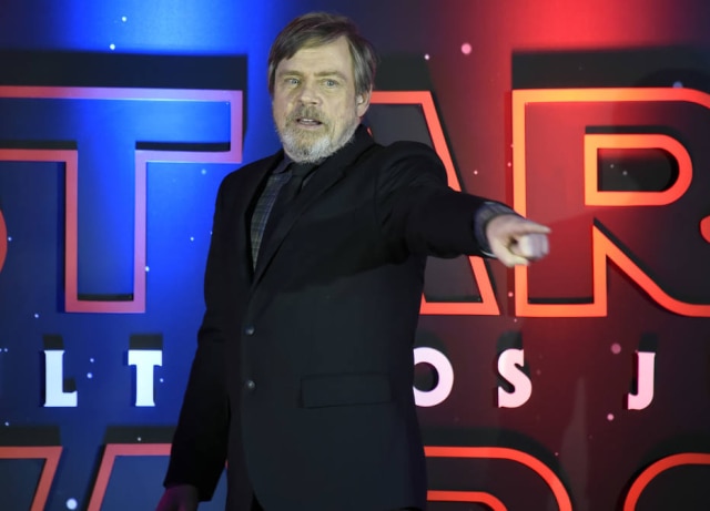 Afredo Estrela/AFP O ator Mark Hamill na pré-estreia de 'Star Wars: Os Últimos Jedi'