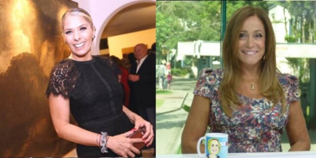 Marina Malheiros/ESTADÃO e Divulgação/Globo Adriana Galisteu foi eliminada da Dança dos Famosos, e recebeu o cumprimento de Susana Vieira.