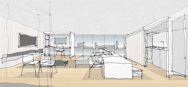 Basiches Arquitetos Associados Móveis setorizam o living em áreas de lazer, refeições e serviço, em projeto de José Ricardo Basiches