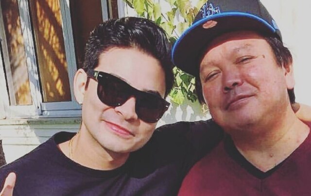 Instagram/ @yuditamashiro Yudi Tamashiro revelou que o pai, Nelson Tamashiro, sofreu infarto e pediu oração para os seguidores