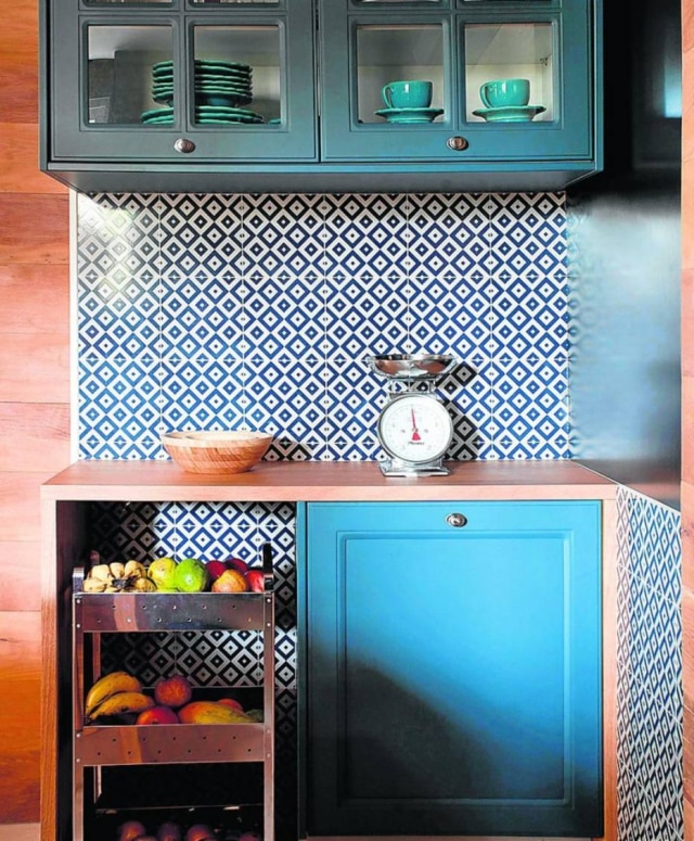Marco Antonio Azulejos são opção para a cozinha, como no projeto da arquiteta Juliana Pippi