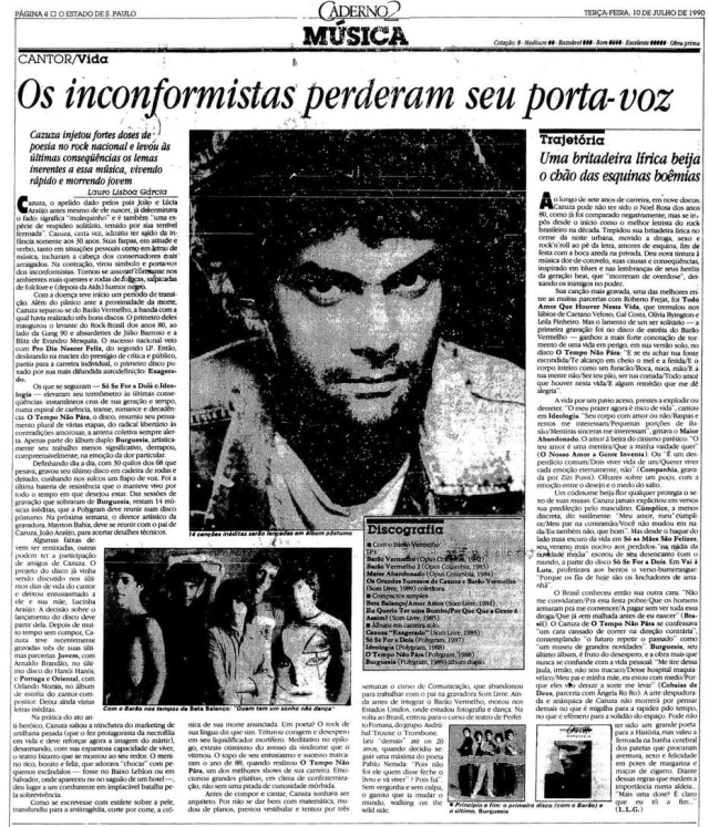 Acervo/Estadão O Estado de S.Paulo - 10/7/1990