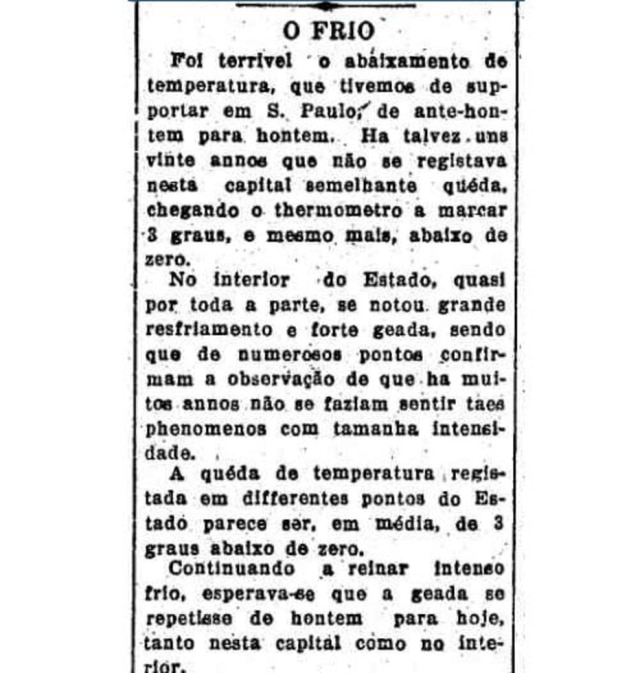 Acervo/Estadão Estadão - 26/6/1918