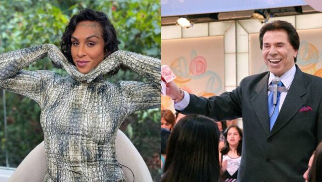 Instagram/@linndaquebrada e Roberto Nemanis / SBT No Twitter, Linn da Quebrada diz que Silvio Santos e indústria televisiva precisam se desculpar com a comunidade trans.