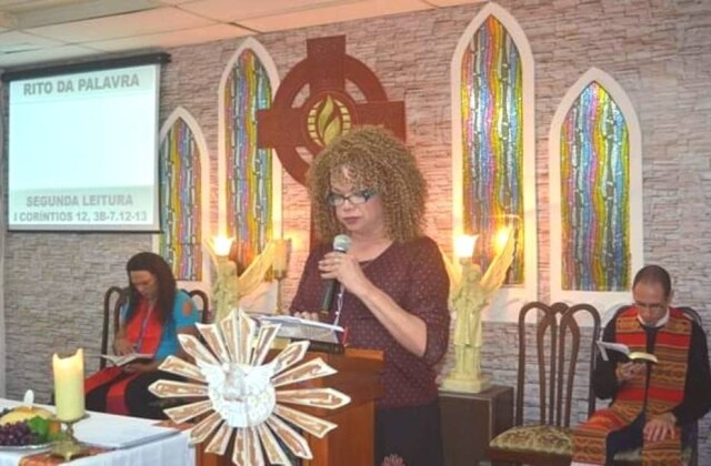 Arquivo pessoal Jaque Chanel, que é transsexual, atua como pastora na Igreja da Comunidade Metropolitana, em São Paulo.