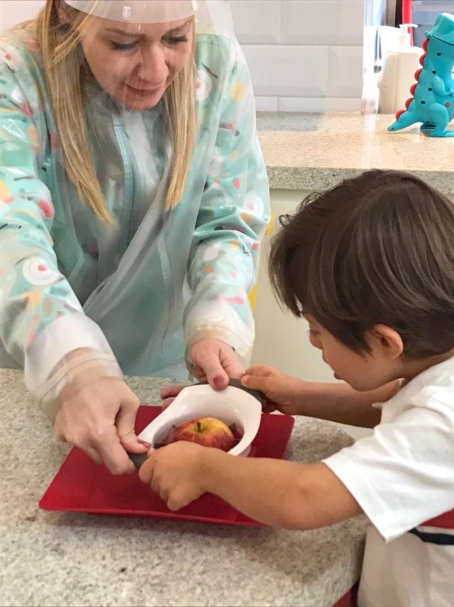 Arquivo pessoal Lucas, que tem Síndrome de Down, fez fonoterapia com foco em recusa alimentar
