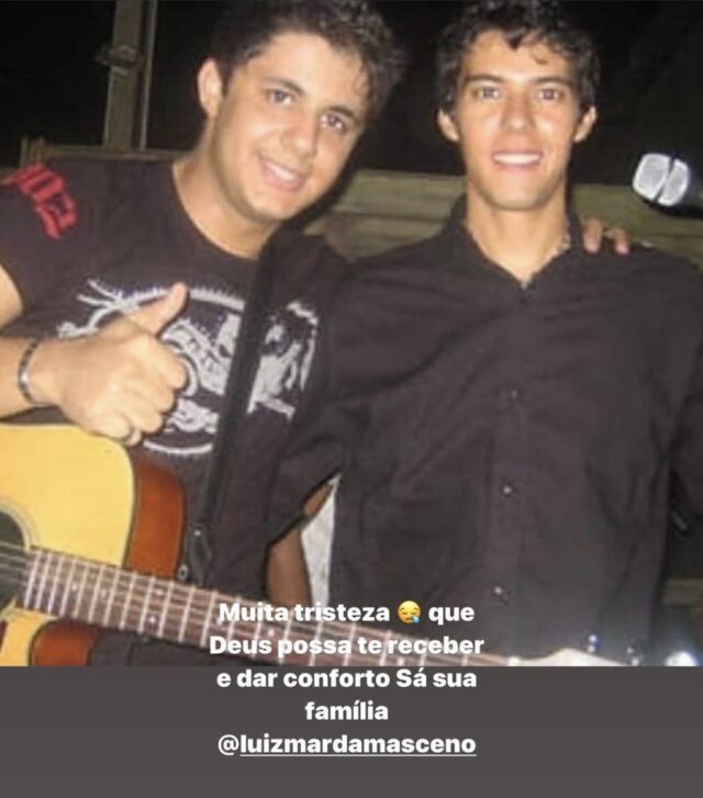 Instagram/@joaoreis.araujo Cristiano Araújo e Luzmar de Oliveira Damasceno, que formaram dupla em 2008