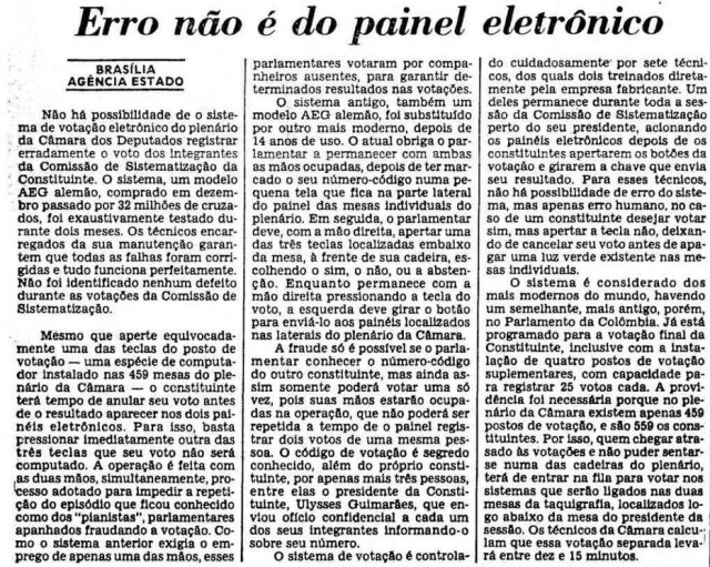 Acervo Estadão O verdadeiro problema do sistema de votação da Câmara: deputados