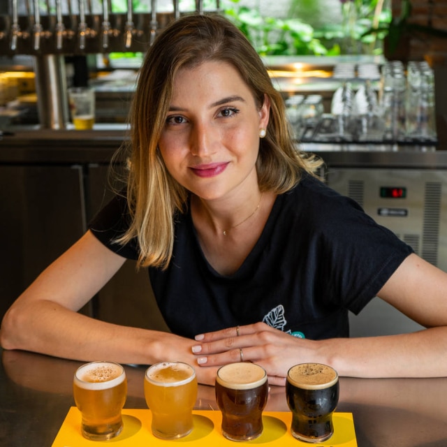 Julia Fraga, sócia-proprietária do Âmbar e do Tank Brew Pub