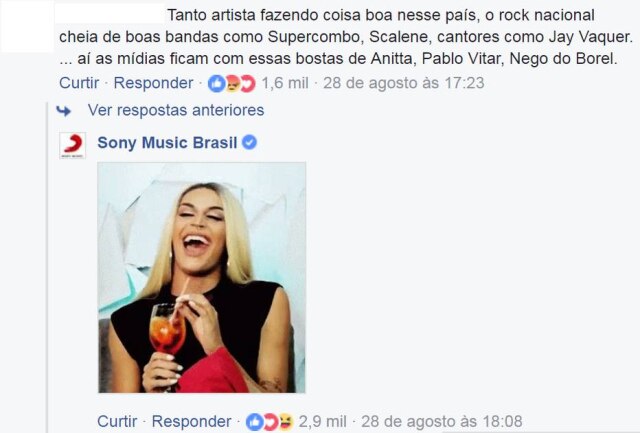 Facebook/sonymusicbrasil .