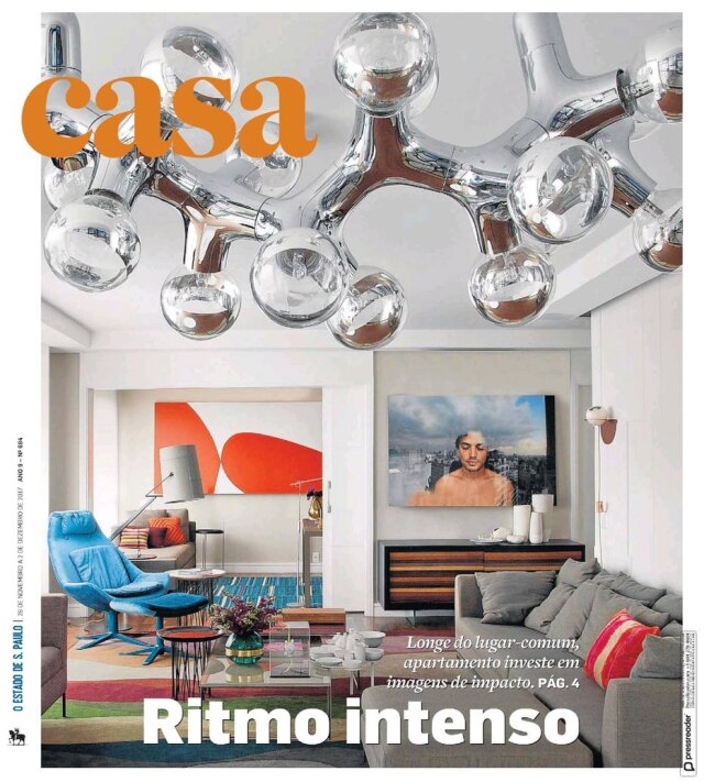 Reprodução Capa do Casa de 26 de novembro, que trouxe um apartamento no Jarfim Europa longe do lugar-comum