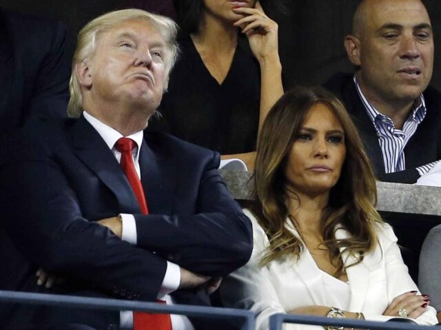 REUTERS/Adam Hunger Donald e Melania Trump