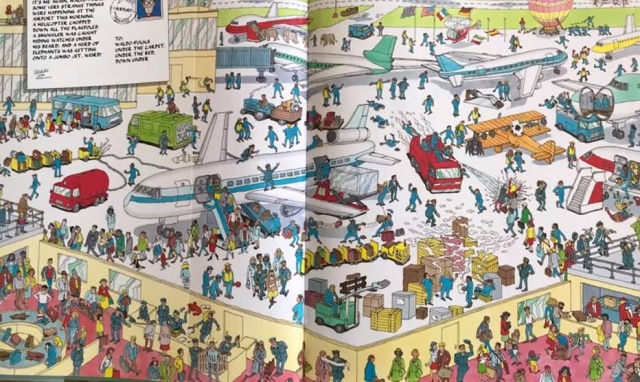Página do livro 'Onde Está o Wally?' Robô foi desenvolvido para conseguir encontrar o Wally.