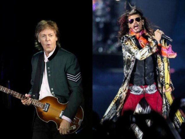 Diego Vara/ Reuters| Rafael Arbex/ Estadão Paul McCartney e Steven Tyler